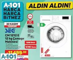 SEG 12 KG ÇAMAŞIR MAKİNESİ SEG 12 KG ÇAMAŞIR MAKİNESİ